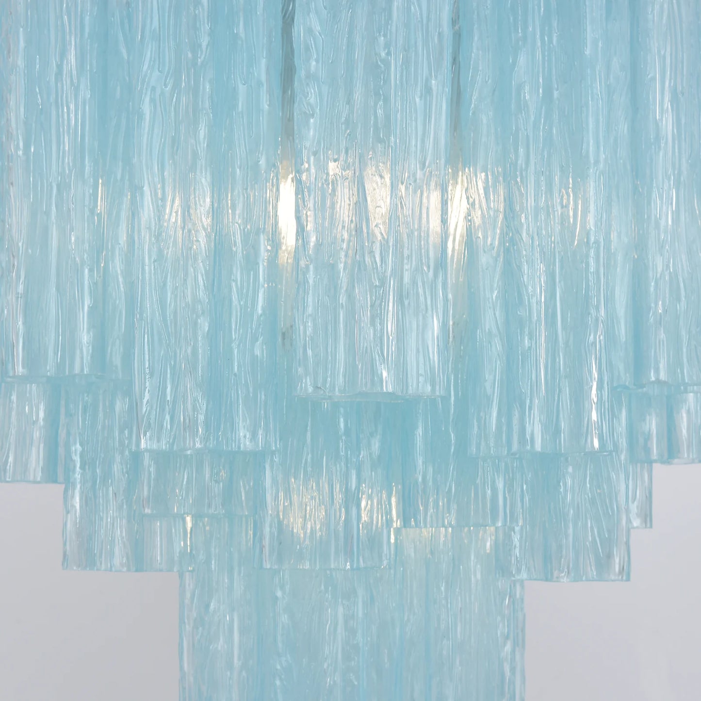 Blue Murano Glass Tube Chandelier - Nuvé