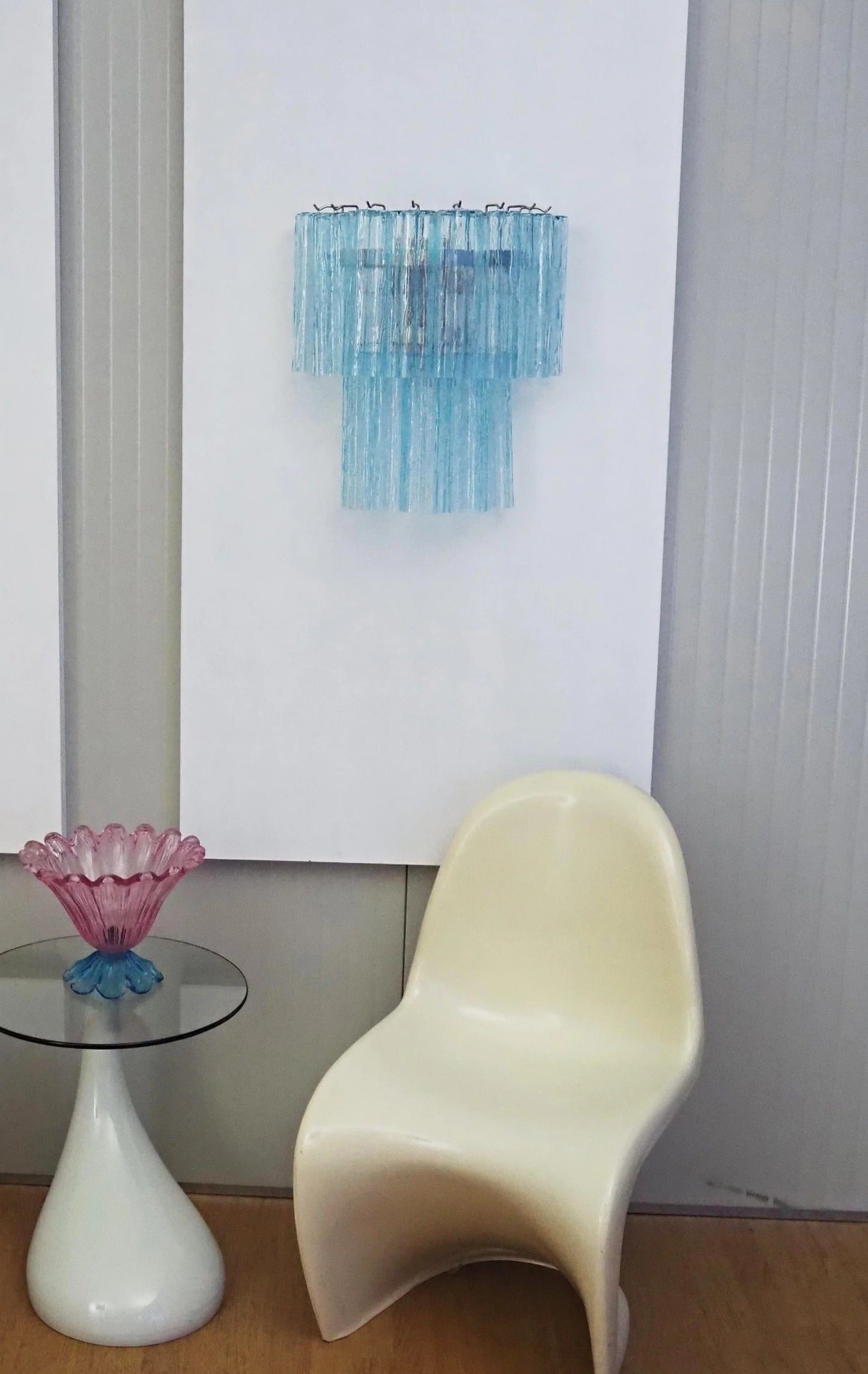 Blue Murano Glass Tube Wall Sconces - Nuvé