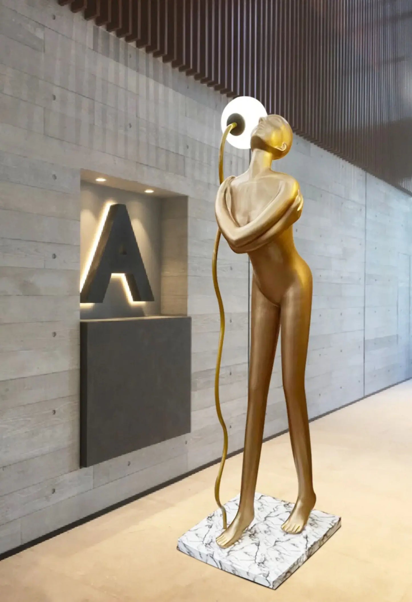Body Art Venus Sculpture Floor Lamp - Nuvé