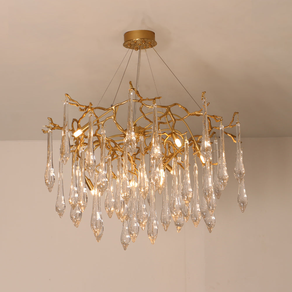 Branchs Brass Chandelier - Nuvé