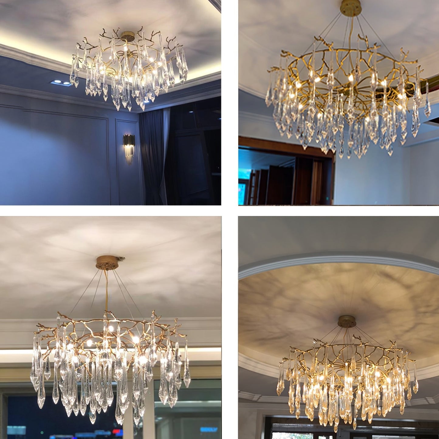 Branchs Brass Chandelier - Nuvé