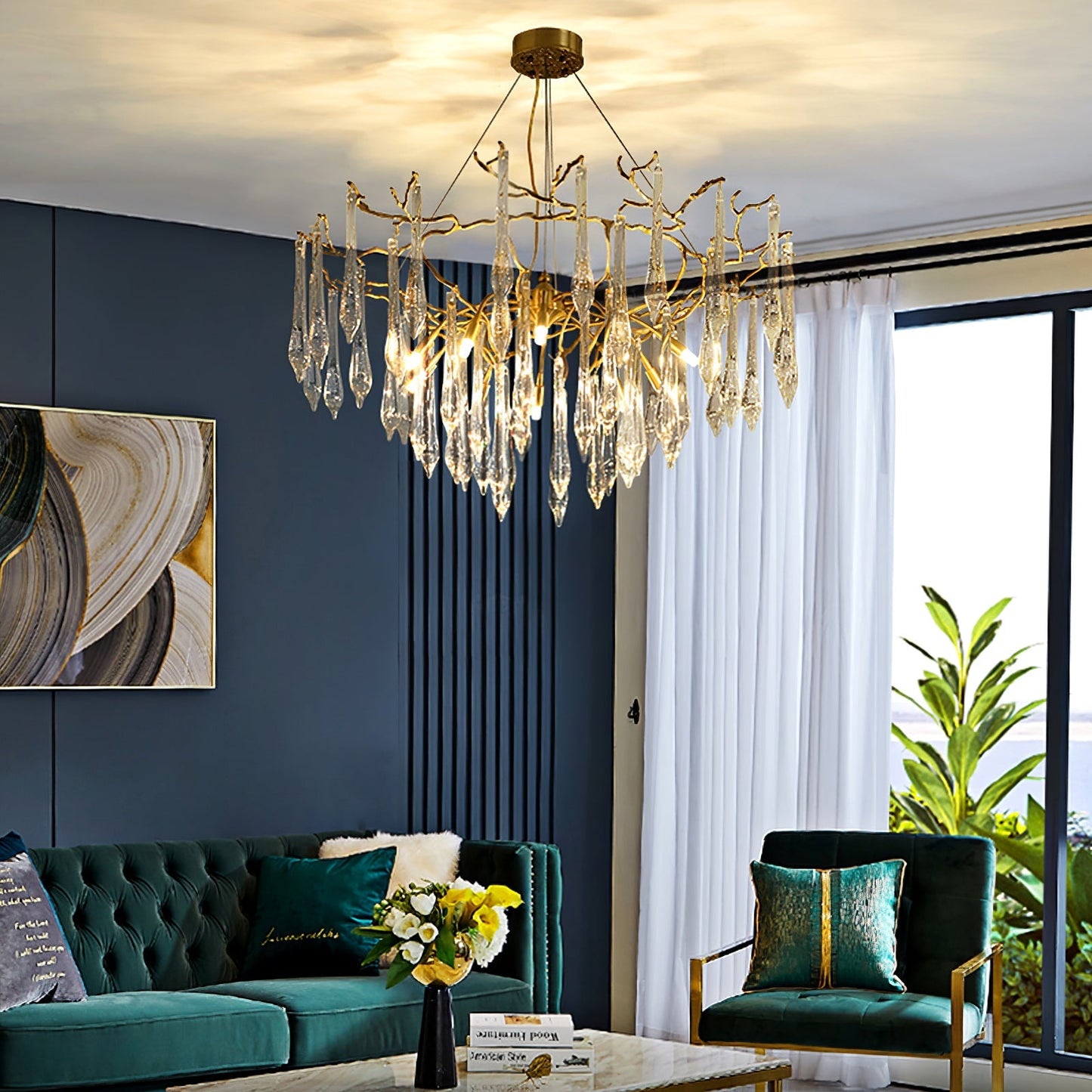 Branchs Brass Chandelier - Nuvé