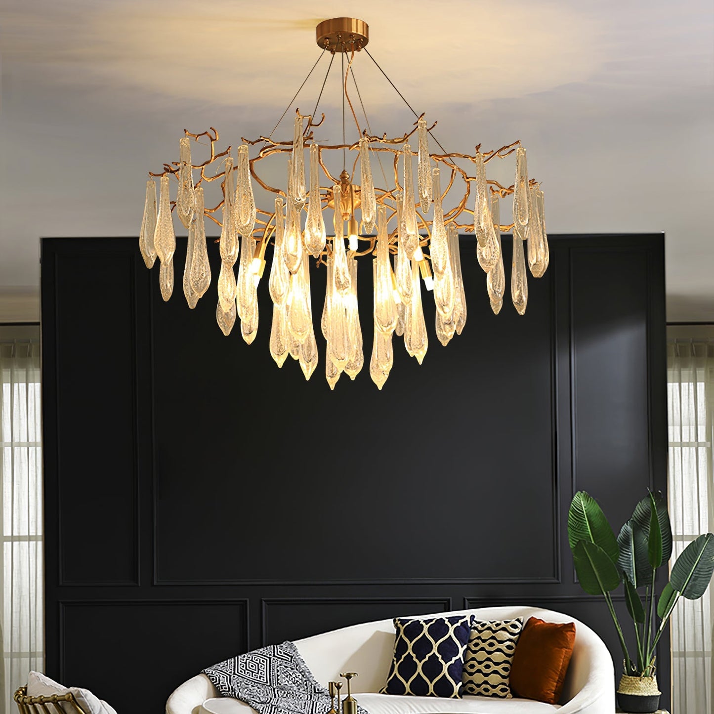 Branchs Brass Chandelier - Nuvé