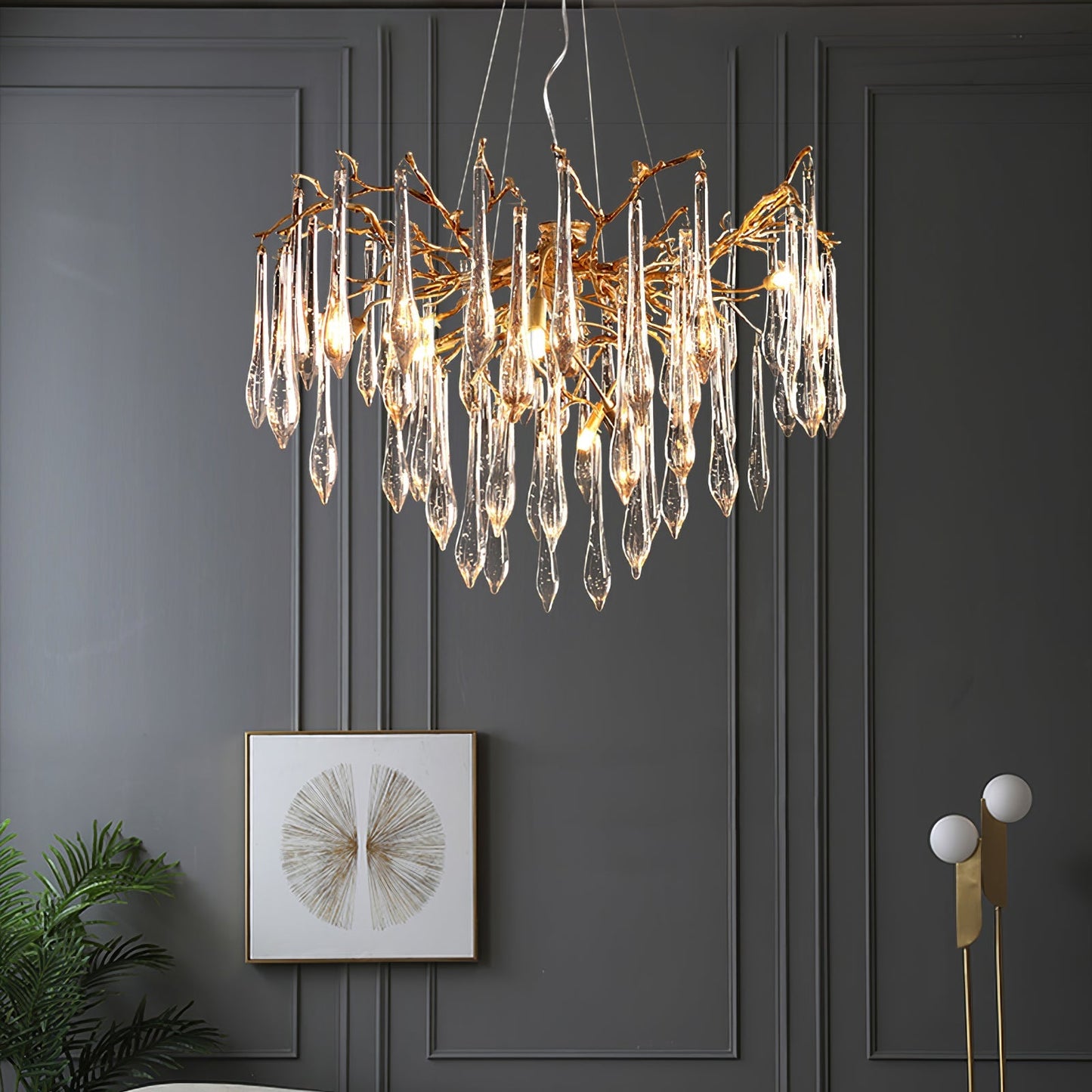 Branchs Brass Chandelier - Nuvé
