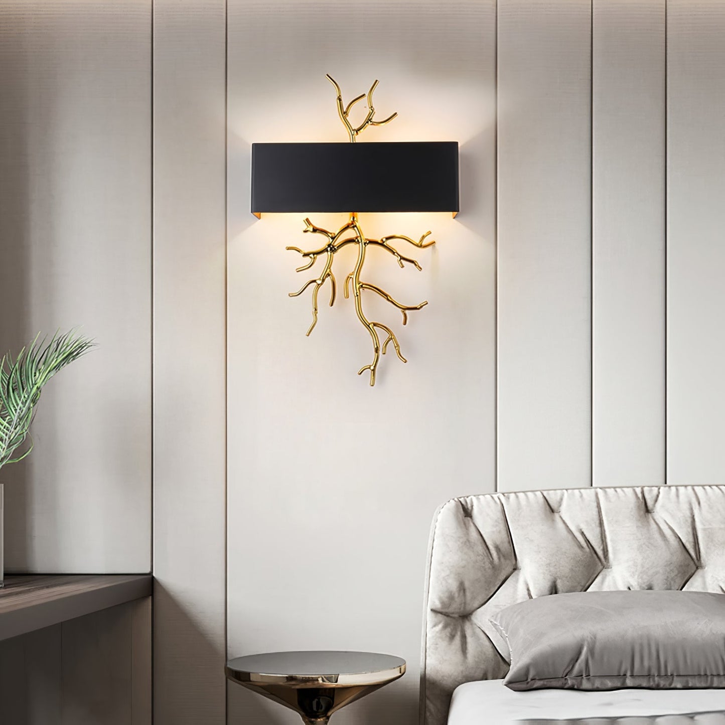Brass Branch Wall Lamp - Nuvé