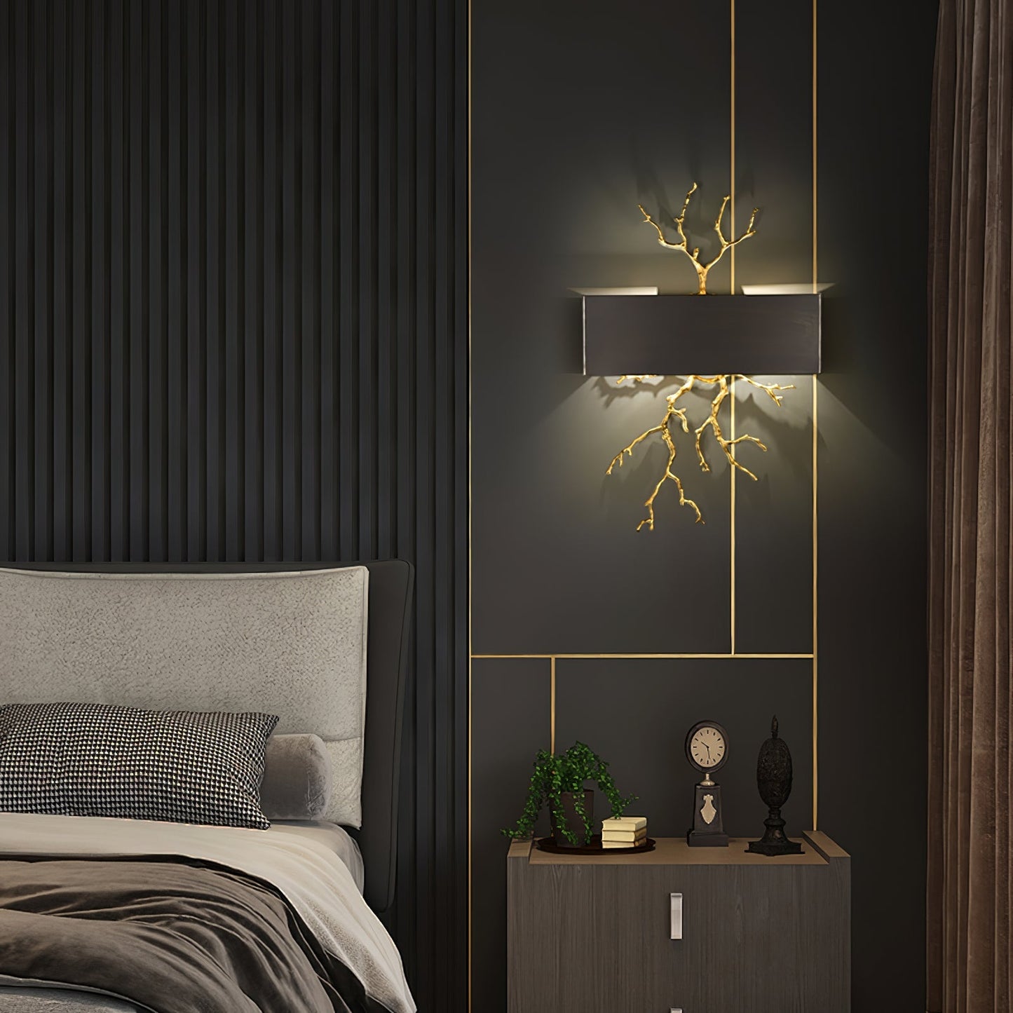 Brass Branch Wall Lamp - Nuvé