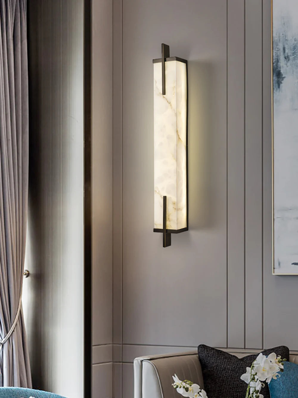 Alabaster Calliope Wall Sconce - Nuvé