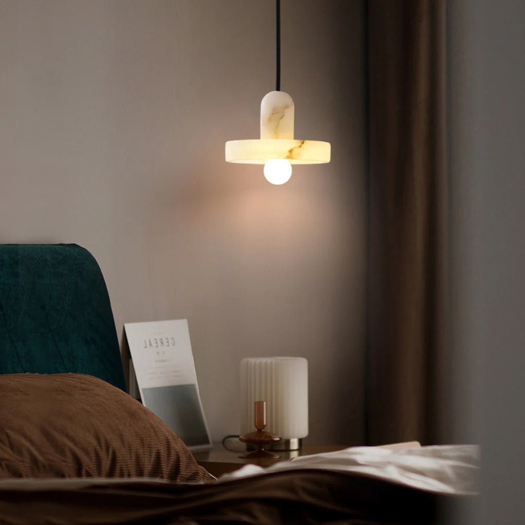 Carrara Alabaster Pendant Lamp - Nuvé