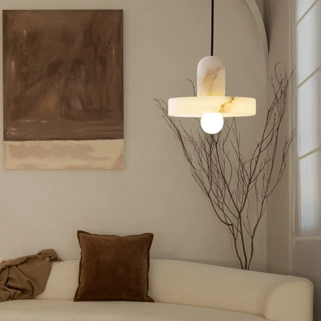 Carrara Alabaster Pendant Lamp - Nuvé