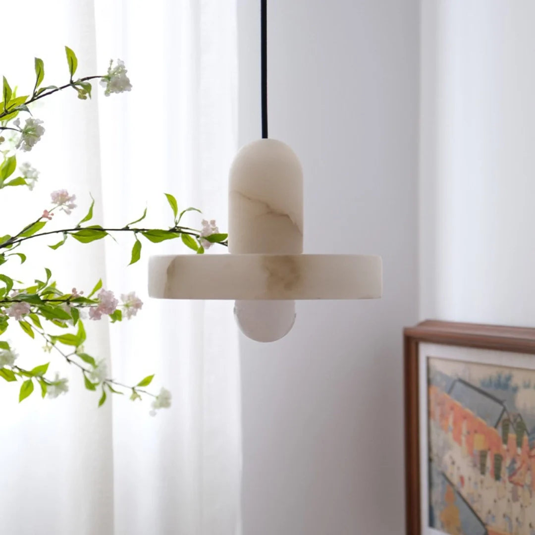 Carrara Alabaster Pendant Lamp - Nuvé