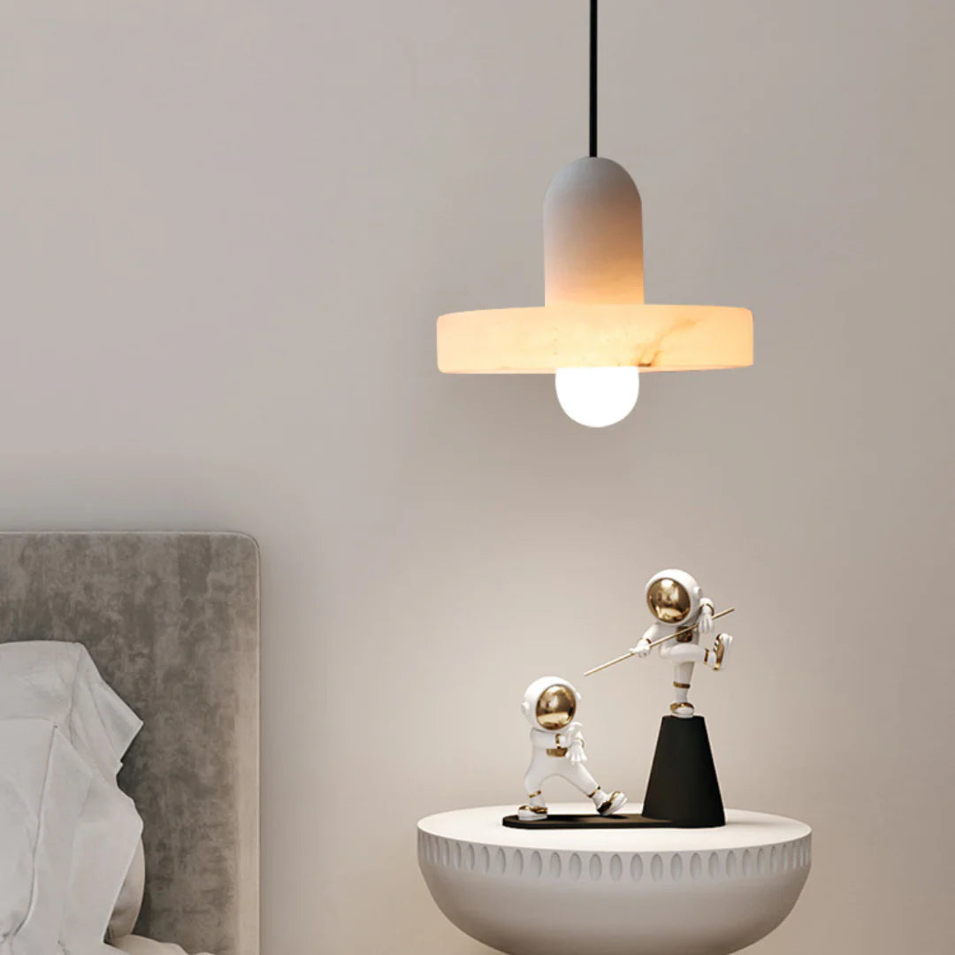 Carrara Alabaster Pendant Lamp - Nuvé