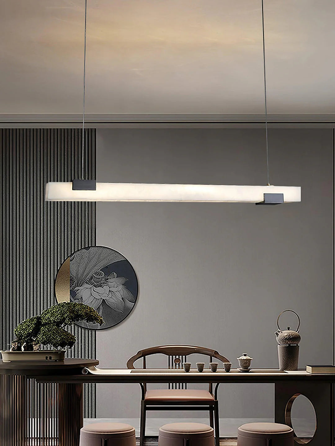 Alabaster Cary Black Pendant Light - Nuvé