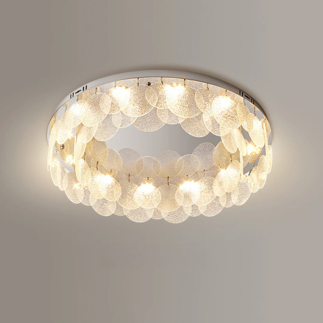 Casper Disc Glass Ceiling Lamp - Nuvé