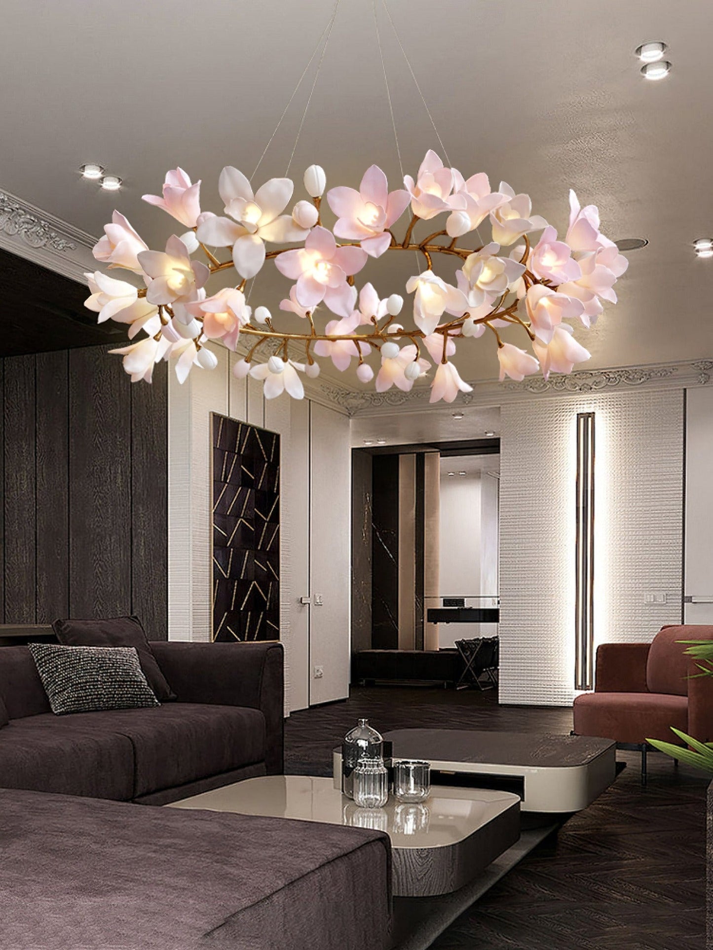 Circular Blossom Chandelier - Nuvé