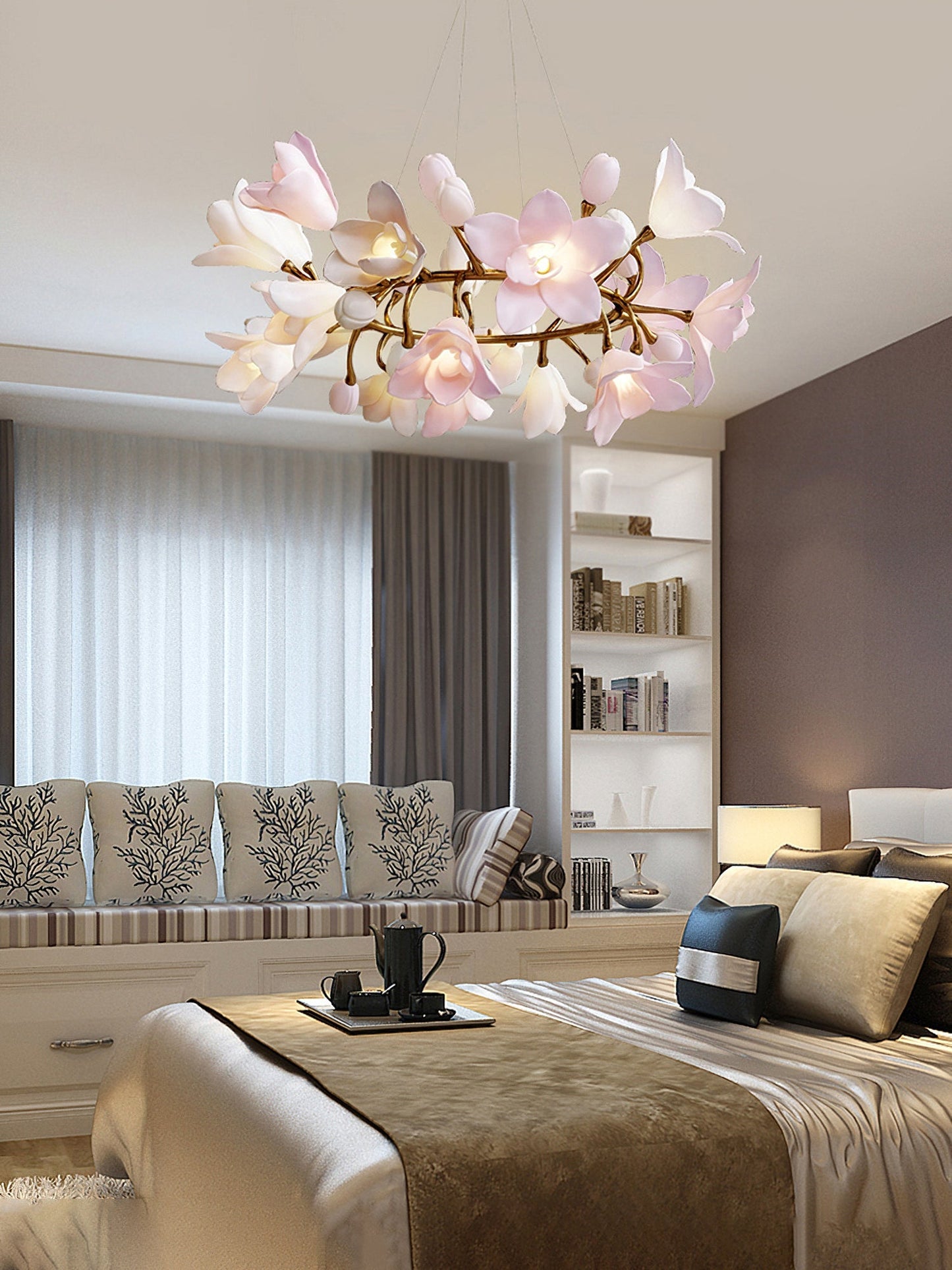 Circular Blossom Chandelier - Nuvé
