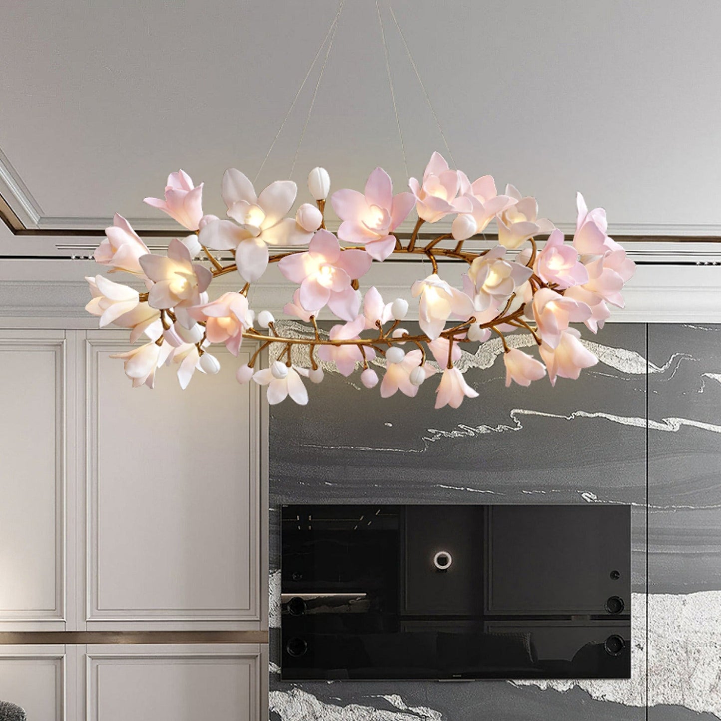 Circular Blossom Chandelier - Nuvé