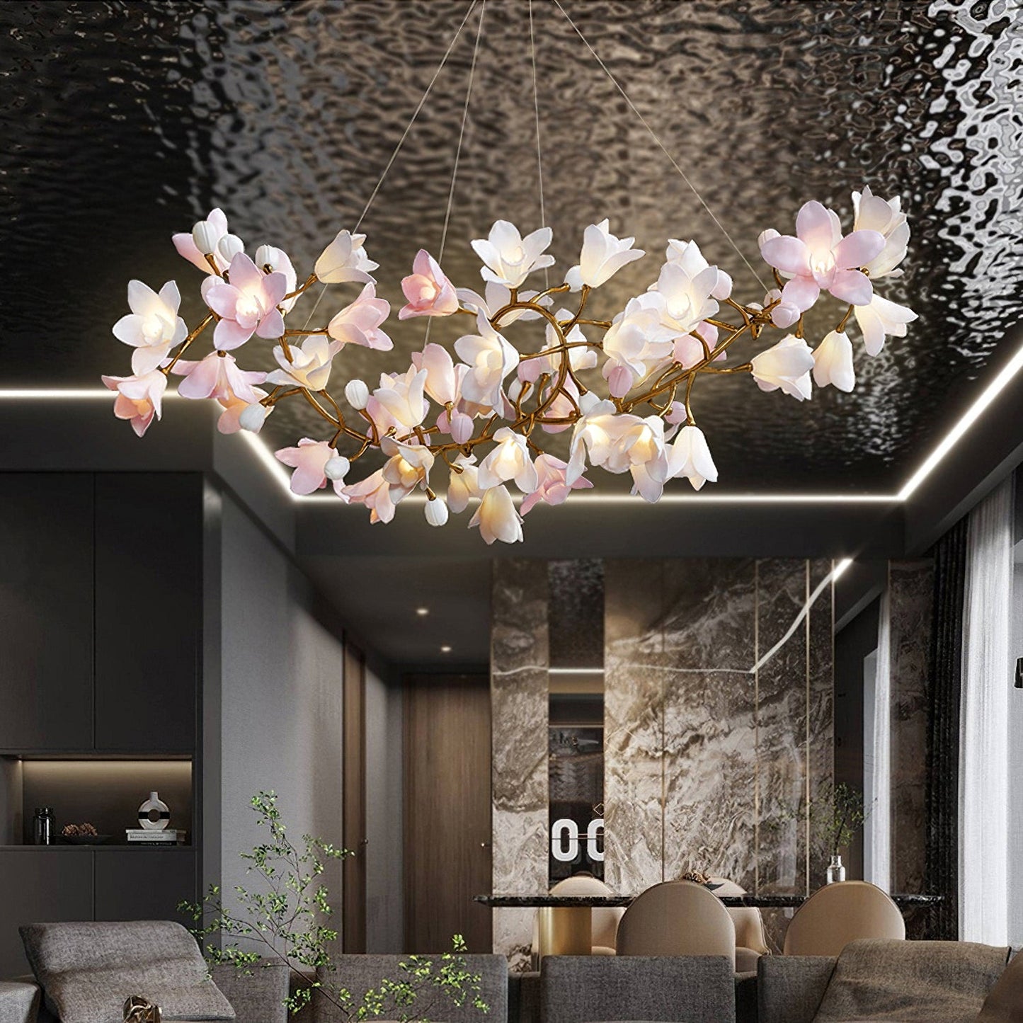 Circular Blossom Chandelier - Nuvé