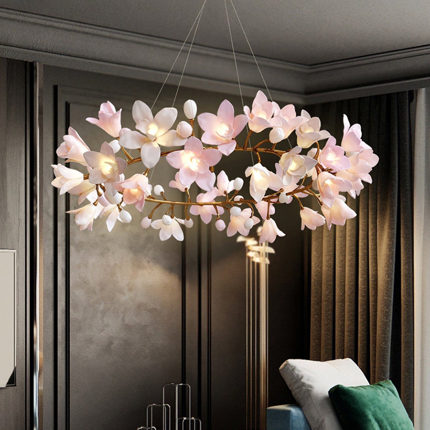 Circular Blossom Chandelier - Nuvé
