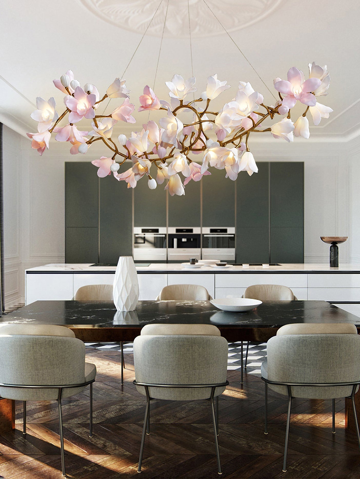 Circular Blossom Chandelier - Nuvé