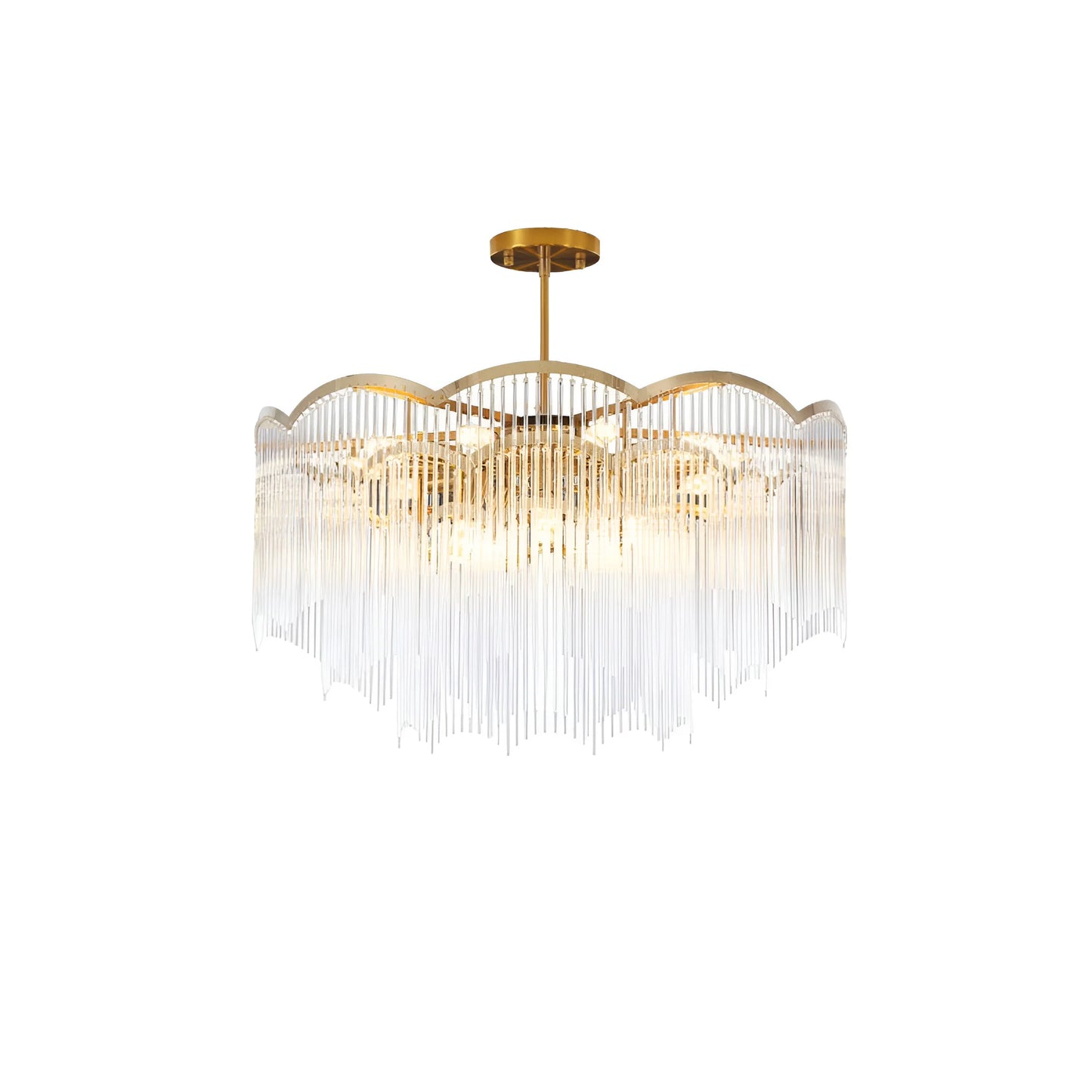 Classic Maria Glass Rod Chandelier - Nuvé