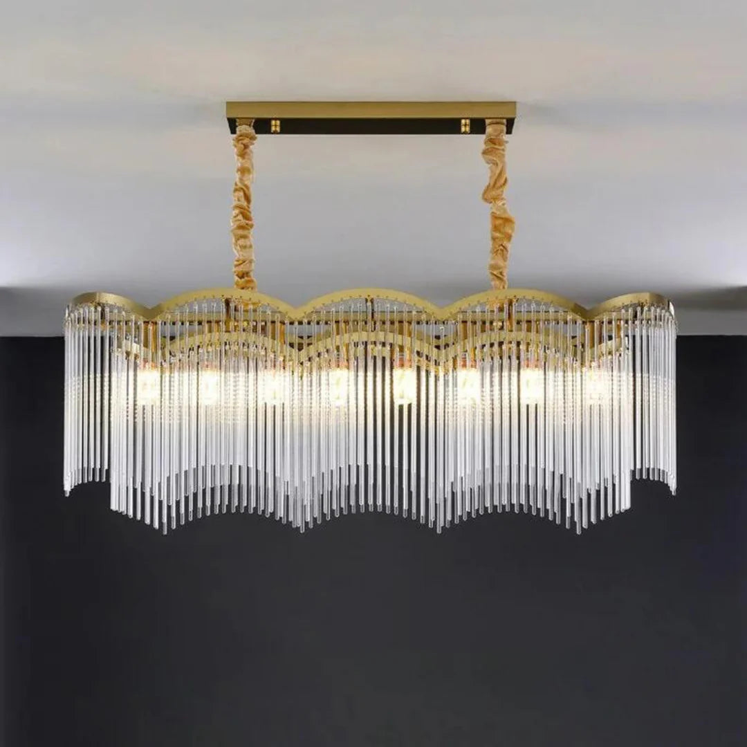 Classic Maria Glass Rod Chandelier - Nuvé