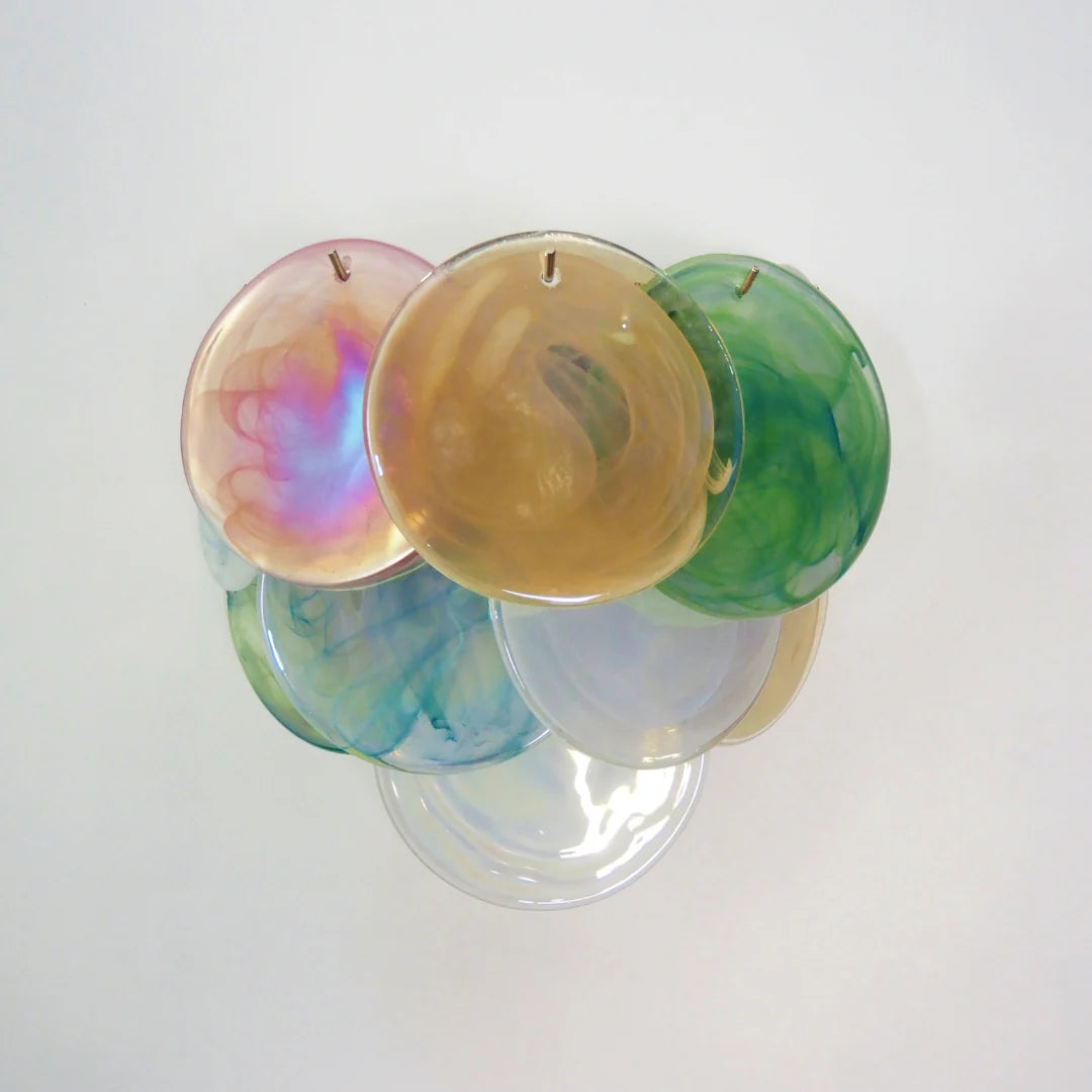 Colorful Murano Disc Wall Lamp - Nuvé