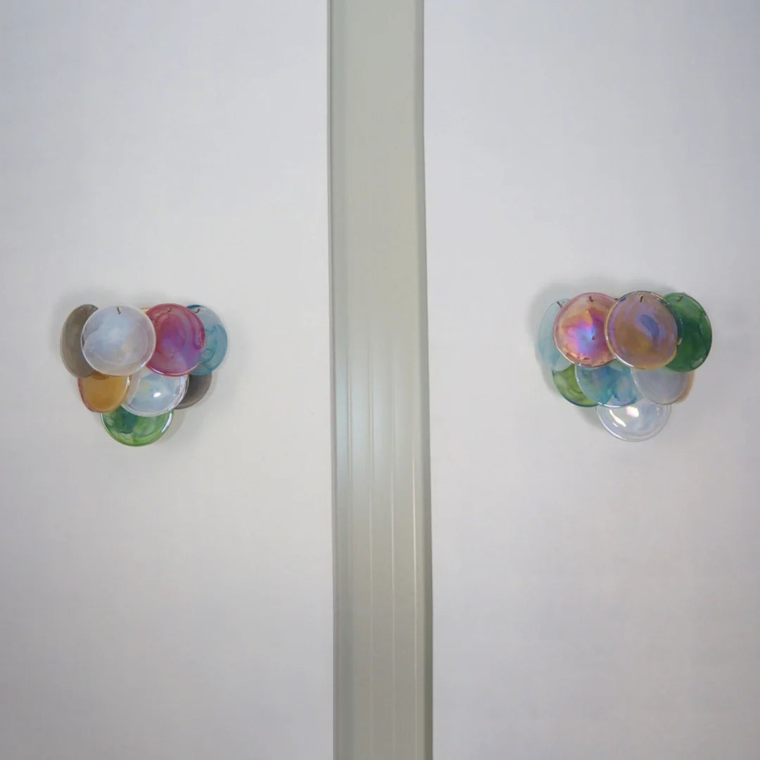Colorful Murano Disc Wall Lamp - Nuvé