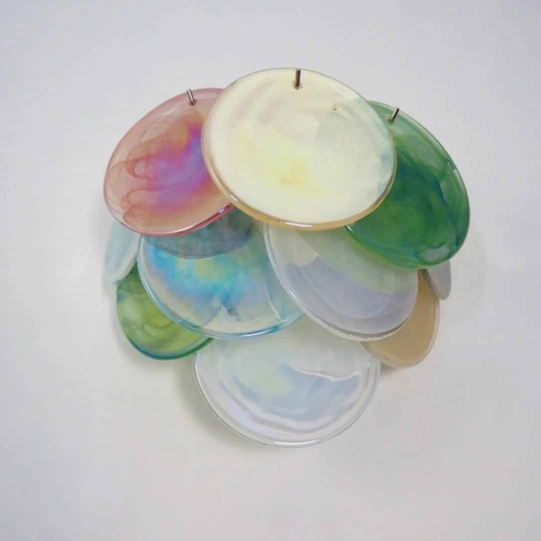 Colorful Murano Disc Wall Lamp - Nuvé