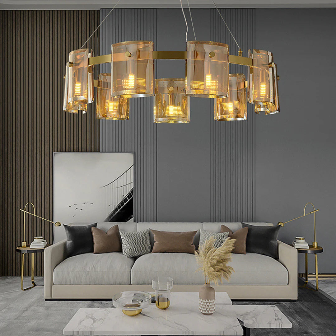 Modern Corlota Glass Chandelier - Nuvé