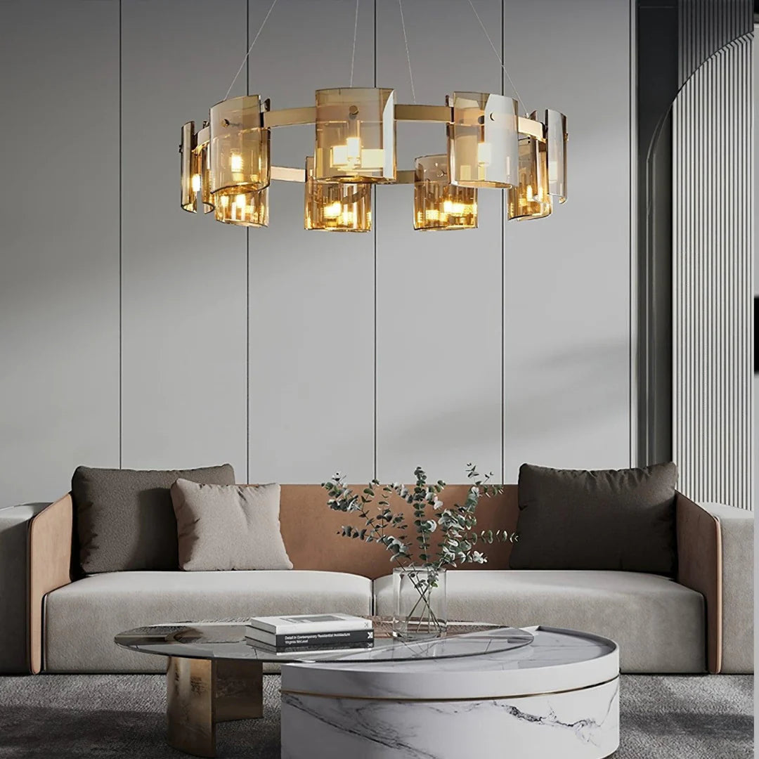 Modern Corlota Glass Chandelier - Nuvé