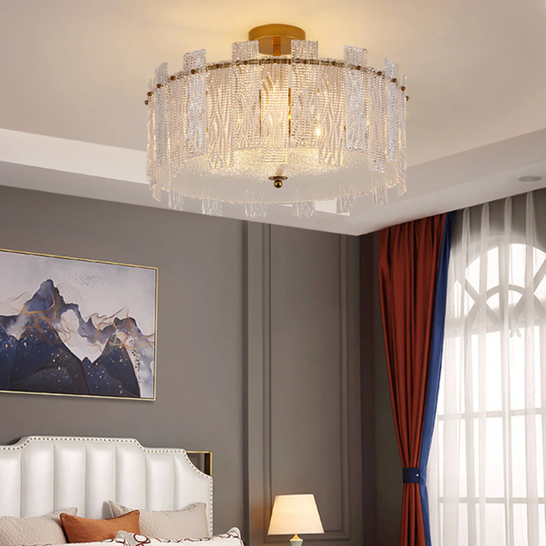 Crystal Gold Ceiling Lamp - Nuvé