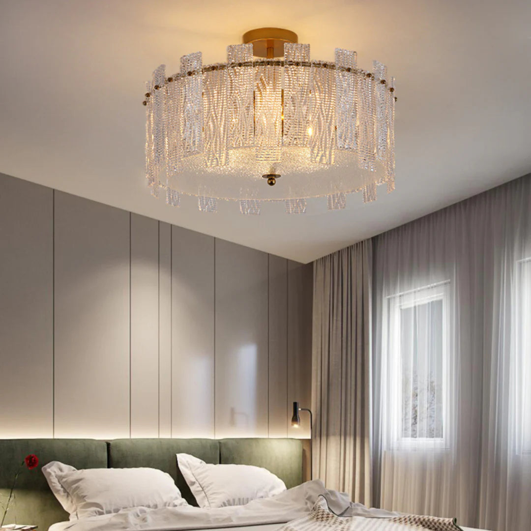 Crystal Gold Ceiling Lamp - Nuvé