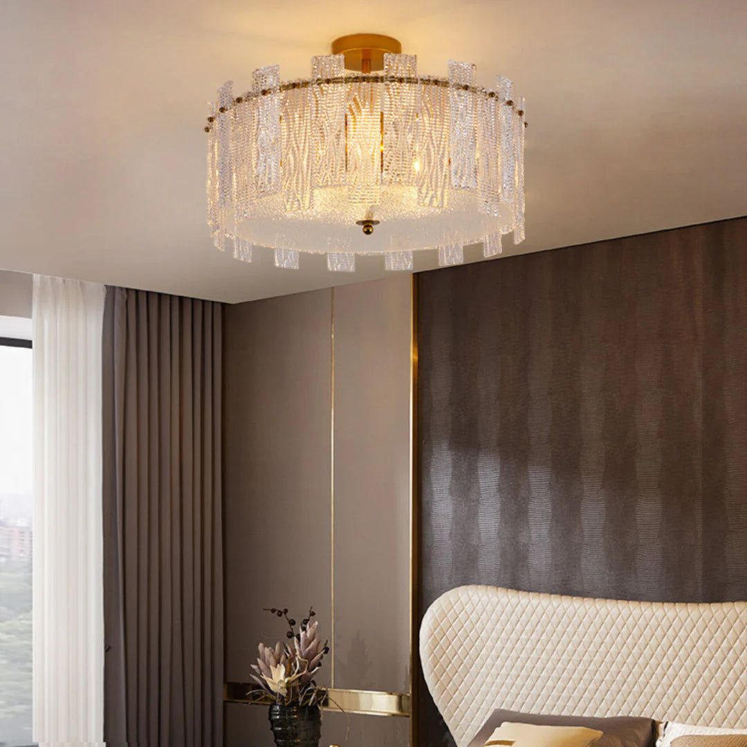 Crystal Gold Ceiling Lamp - Nuvé