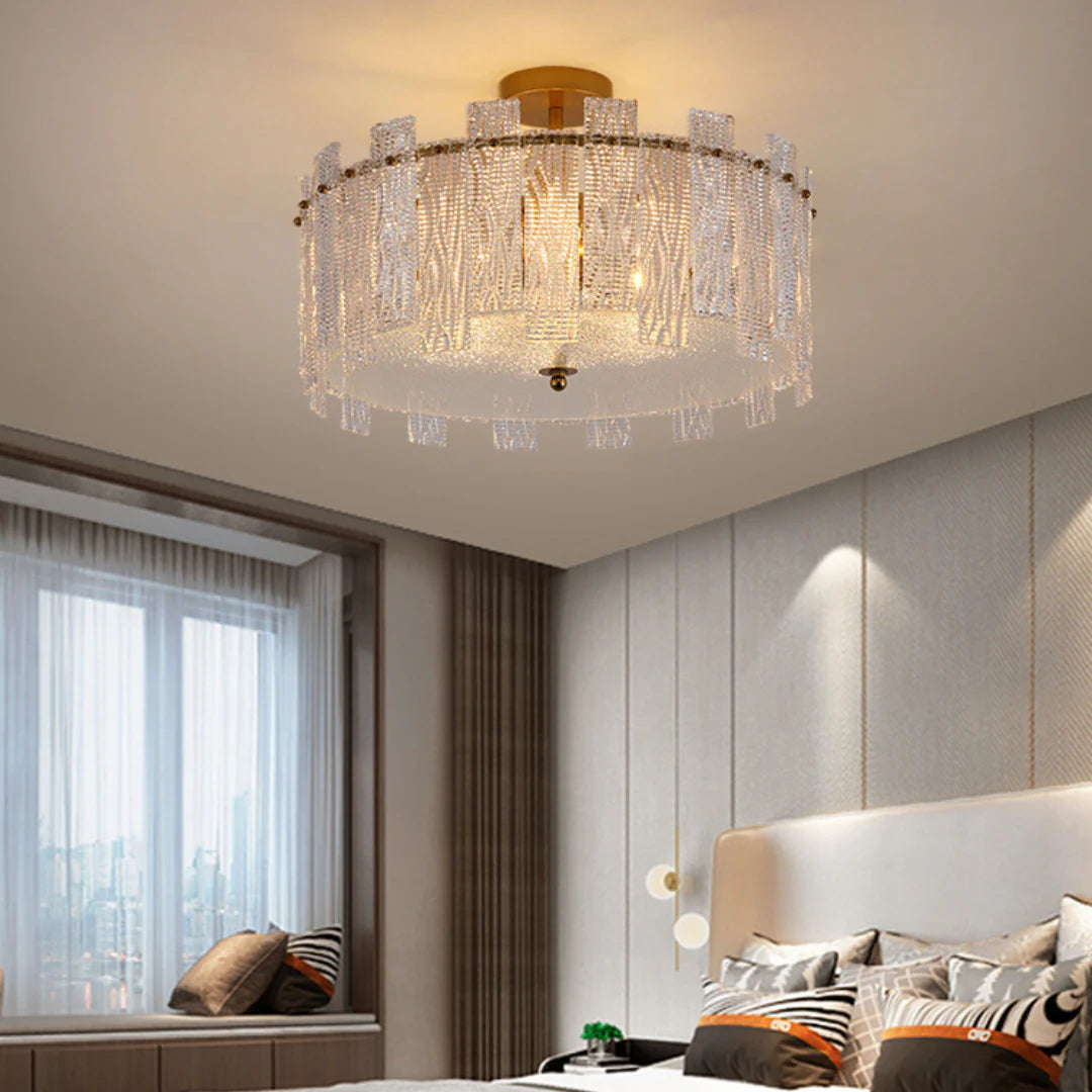Crystal Gold Ceiling Lamp - Nuvé