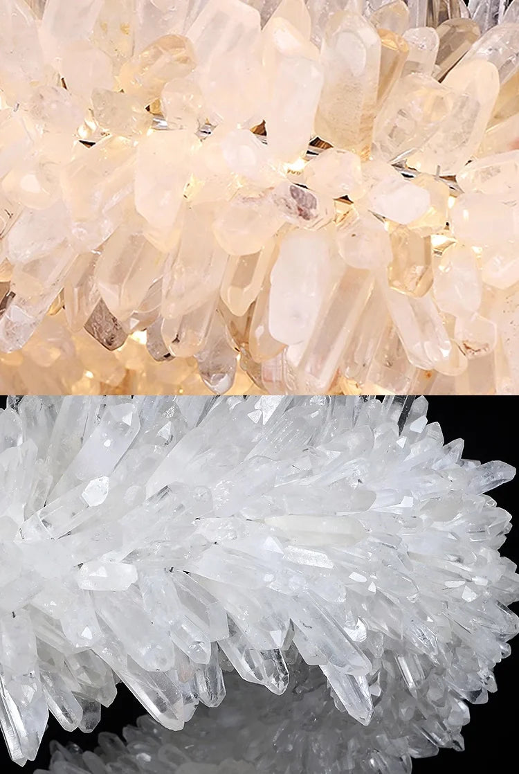 Crystal Brass Round Chandelier - Nuvé