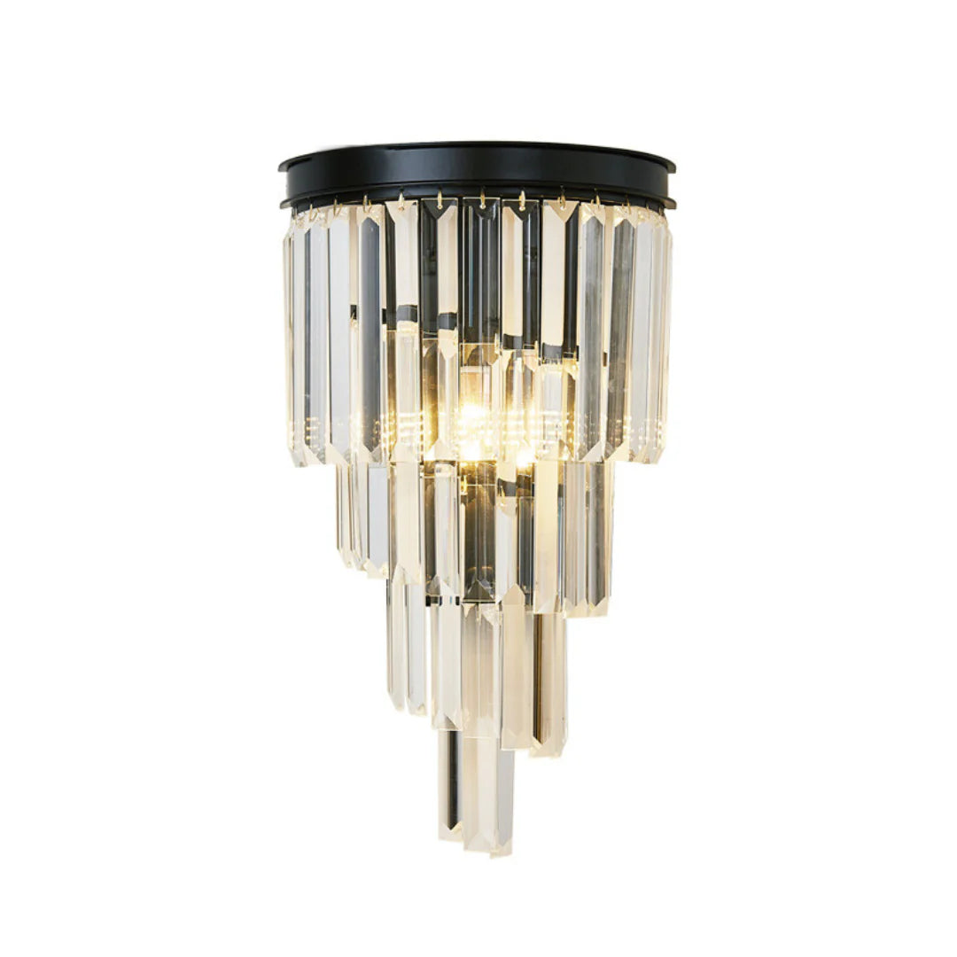 Crystal Tiered Tapered Wall Light - Nuvé