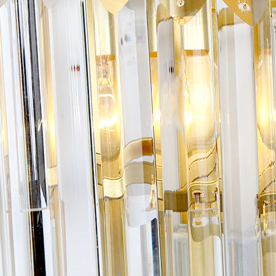 Crystal Tiered Tapered Wall Light - Nuvé