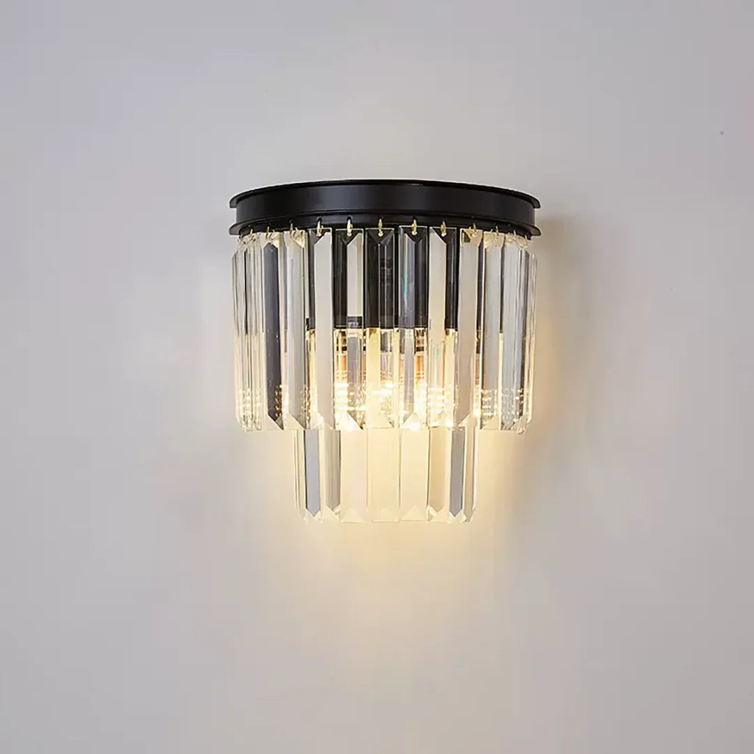 Crystal Tiered Tapered Wall Light - Nuvé
