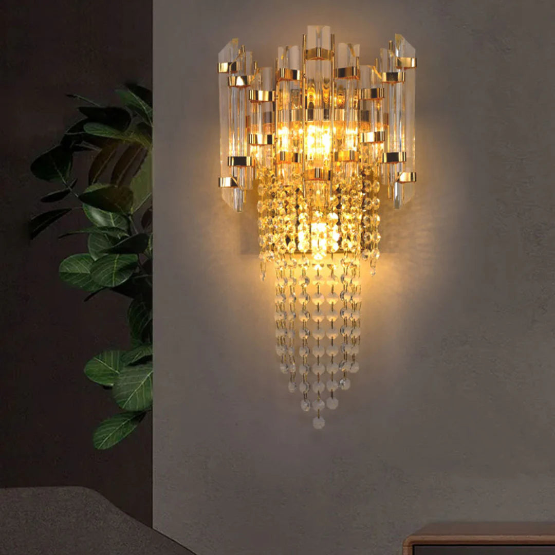 Crystal Tiered Luxury Wall Lamp - Nuvé