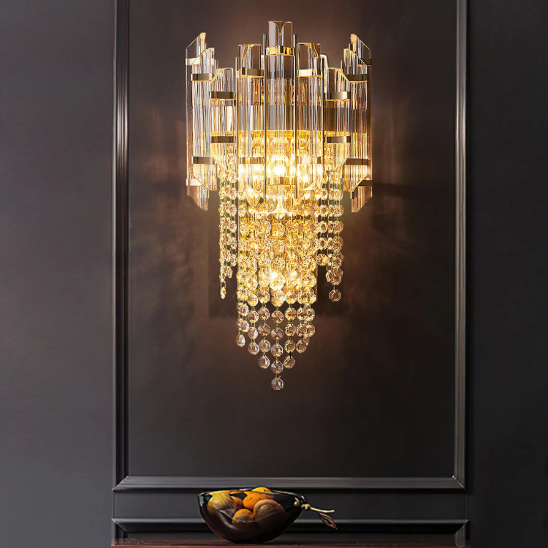 Crystal Tiered Luxury Wall Lamp - Nuvé