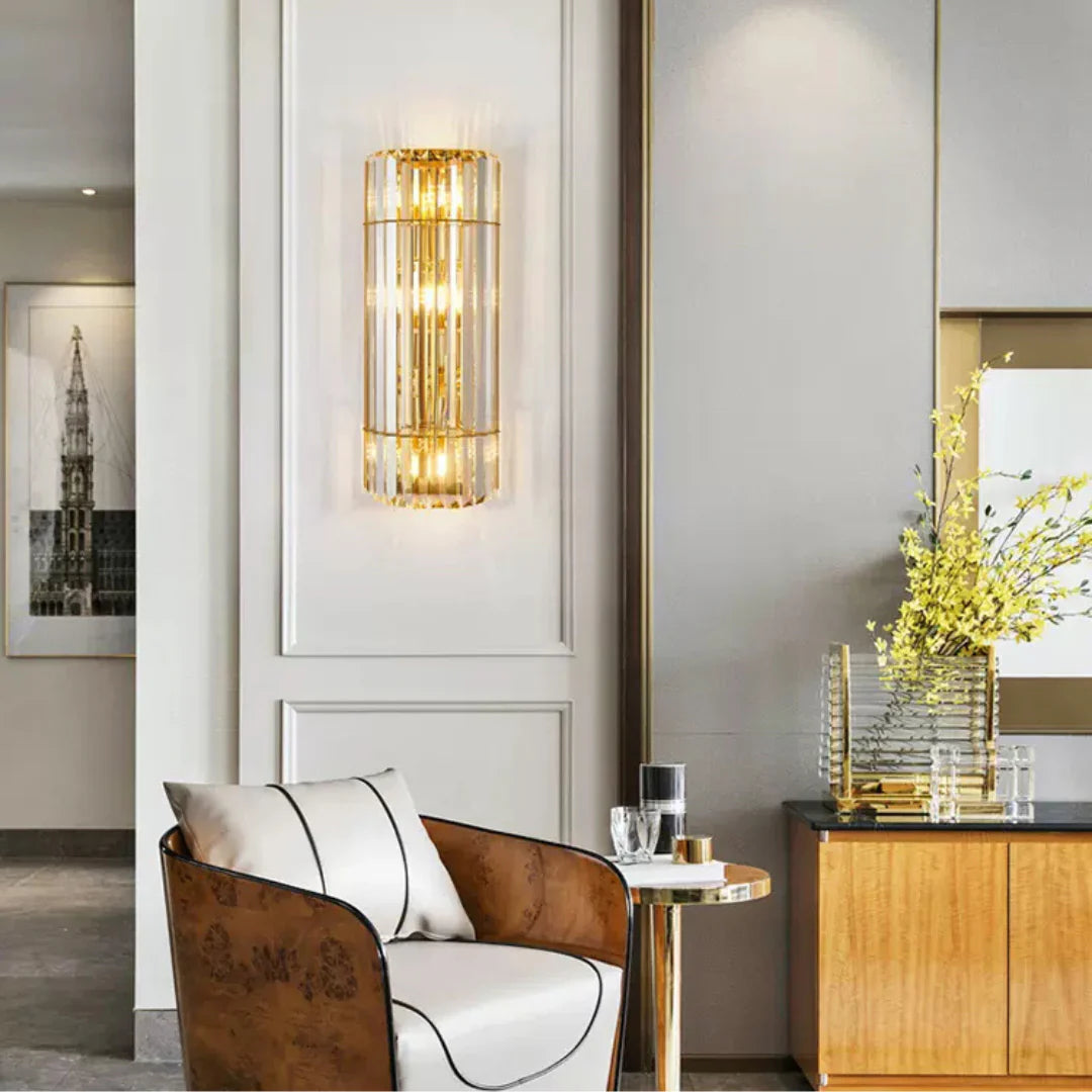Cylindrical Crystal Wall Light - Nuvé