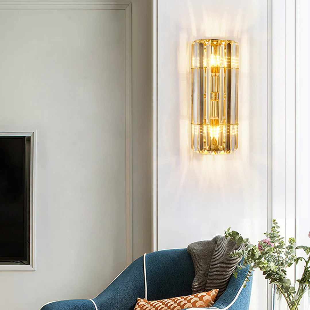 Cylindrical Crystal Wall Light - Nuvé