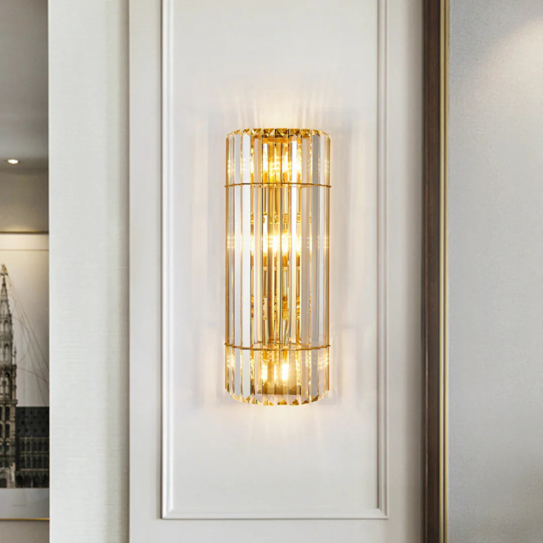 Cylindrical Crystal Wall Light - Nuvé