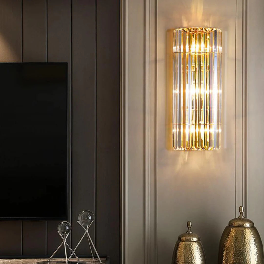 Cylindrical Crystal Wall Light - Nuvé