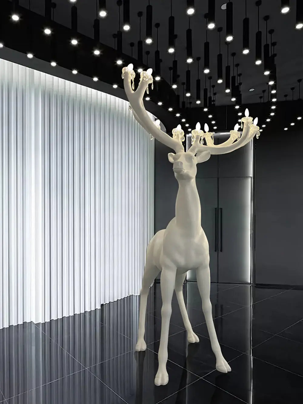 Deer Sculpture Floor Lamp - Nuvé