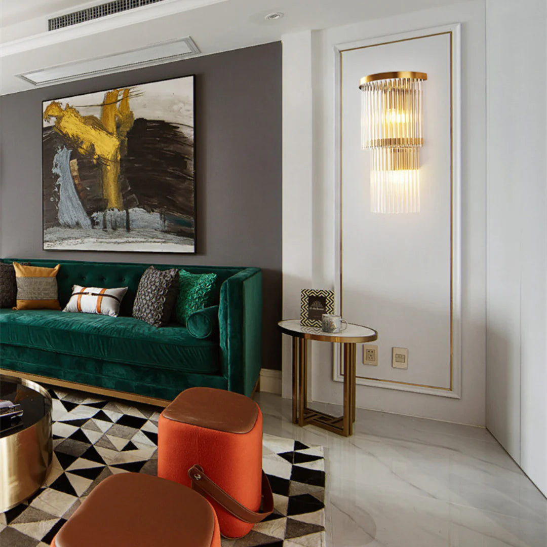 East Antique Brass Finish Wall Lamp - Nuvé