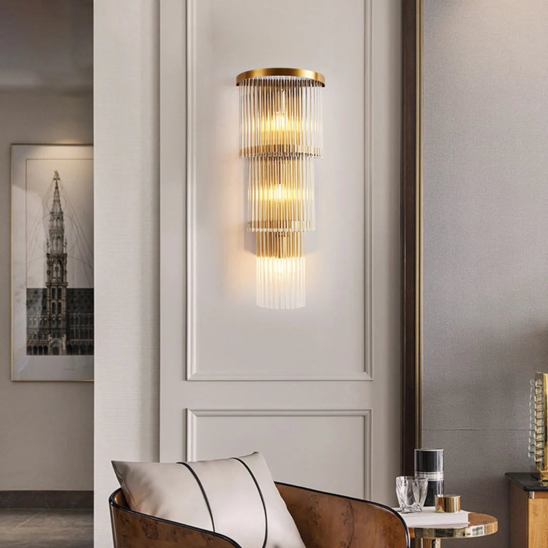 East Antique Brass Finish Wall Lamp - Nuvé