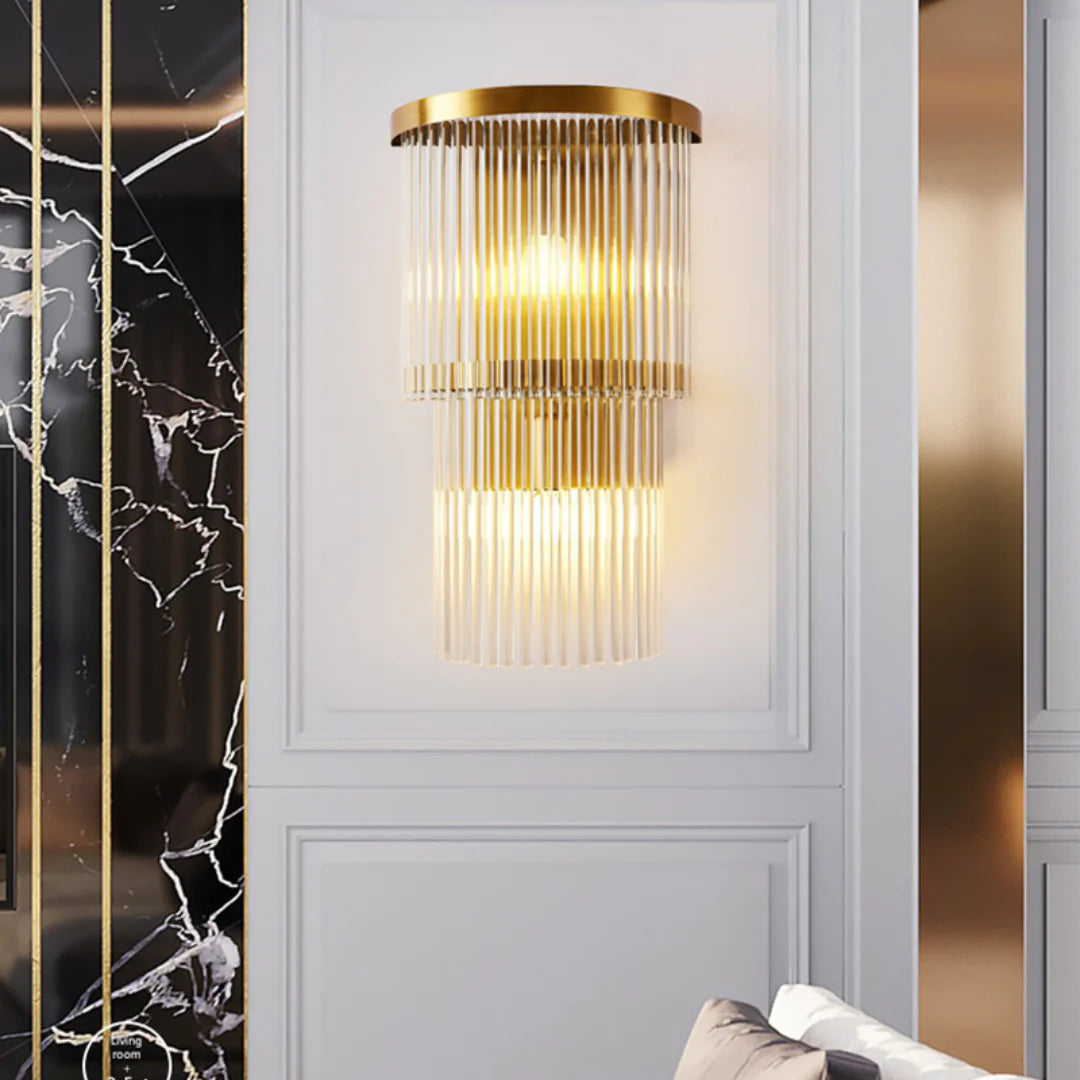 East Antique Brass Finish Wall Lamp - Nuvé