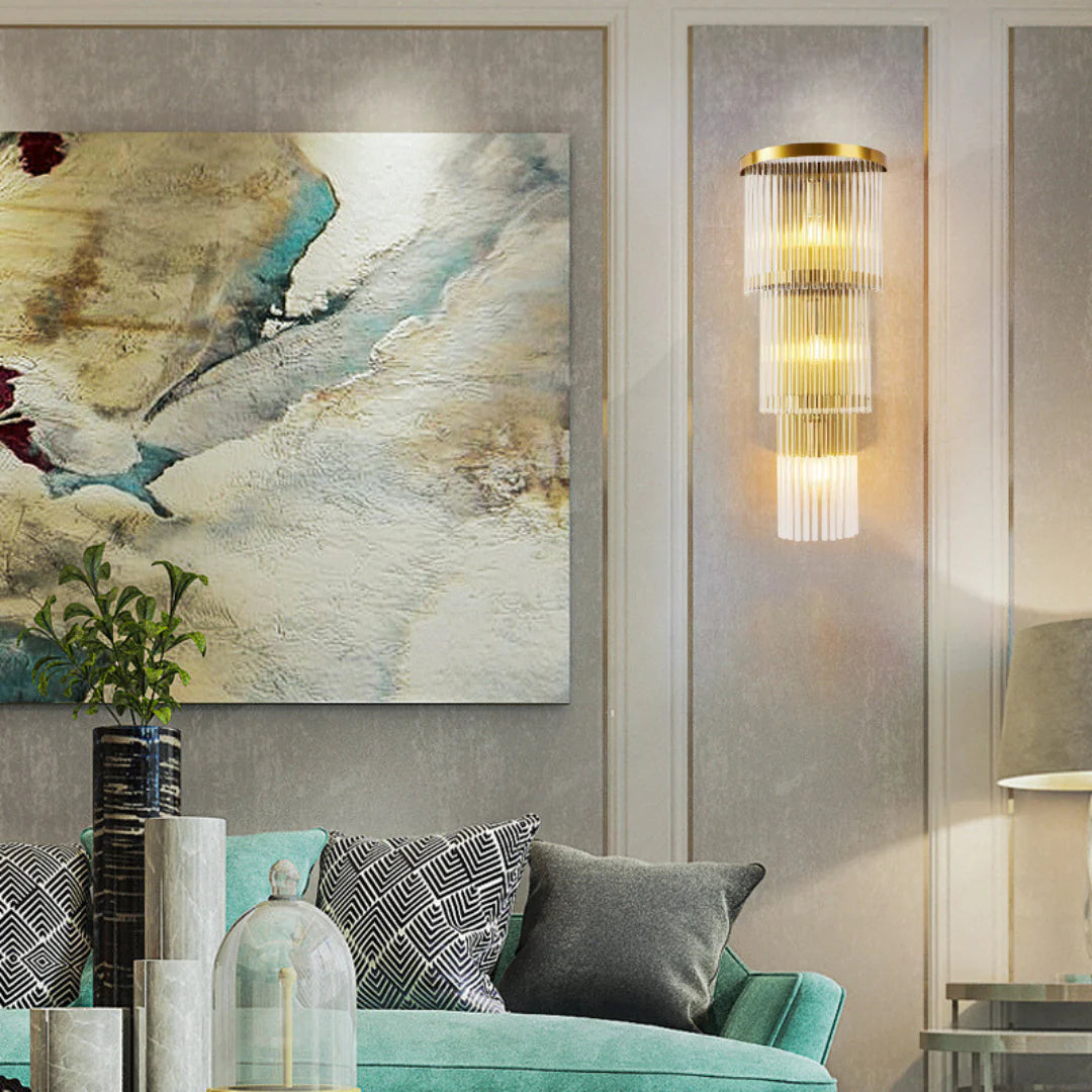East Antique Brass Finish Wall Lamp - Nuvé