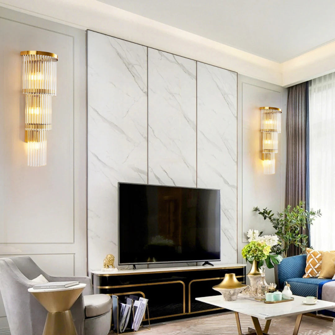 East Antique Brass Finish Wall Lamp - Nuvé